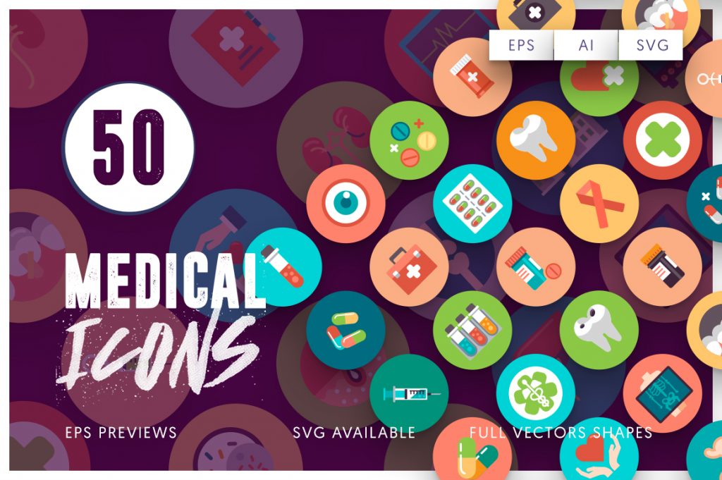 50 Medical icons cover