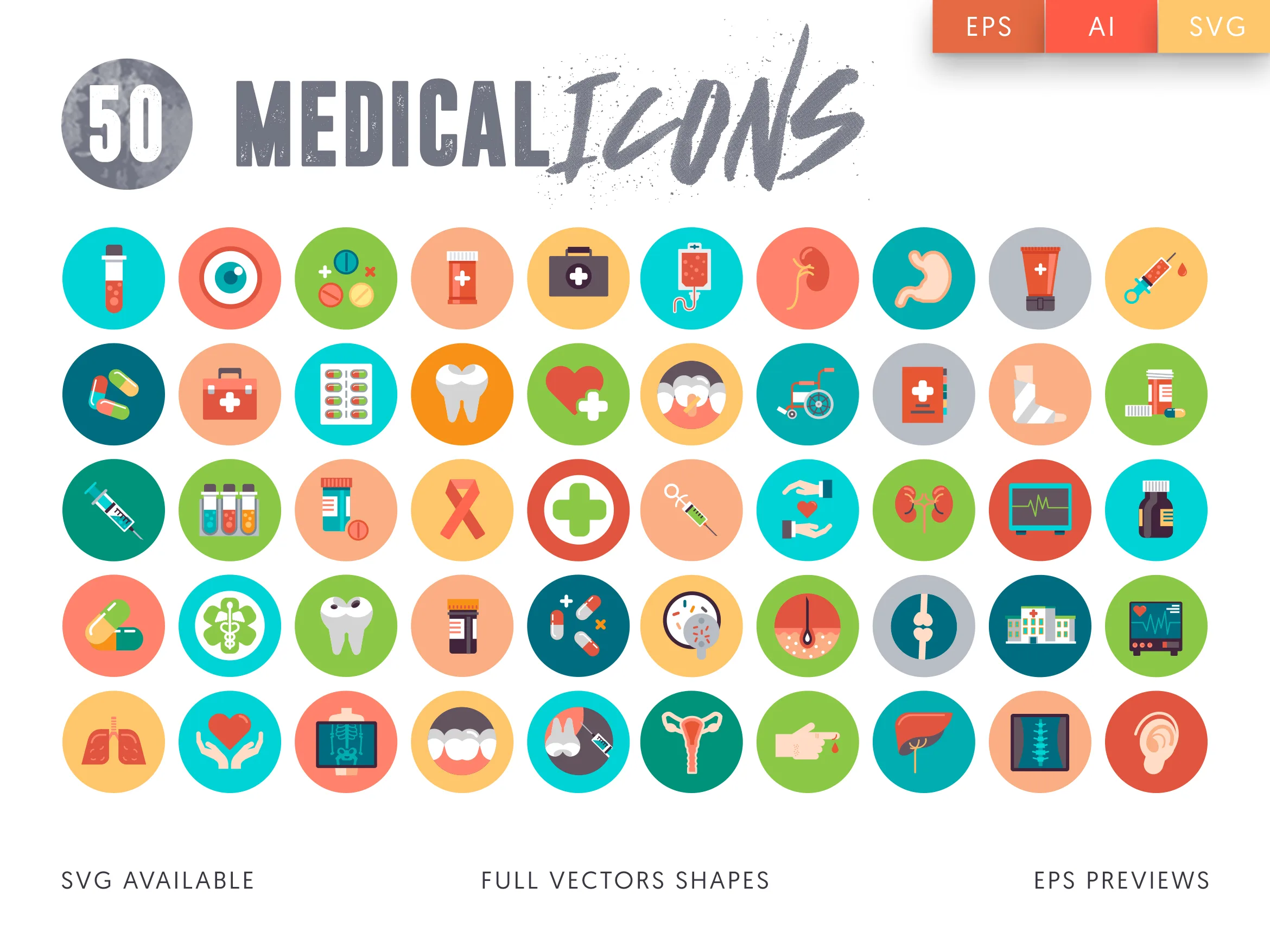 50 Medical Icons