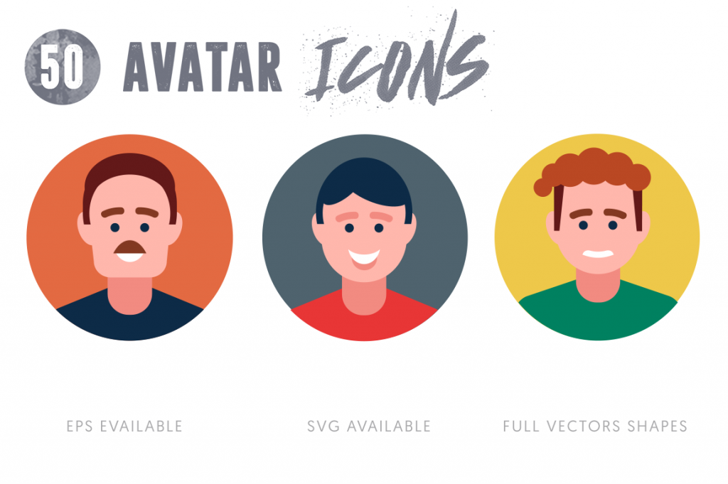 full vector Avatar Icons