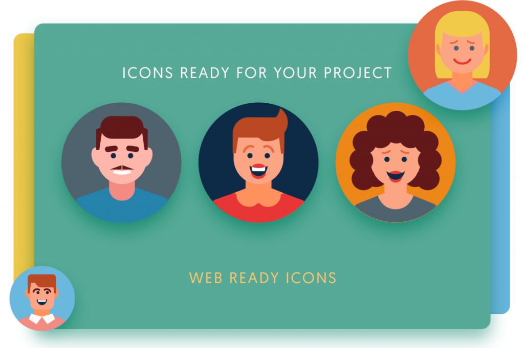 web ready Avatar Icons