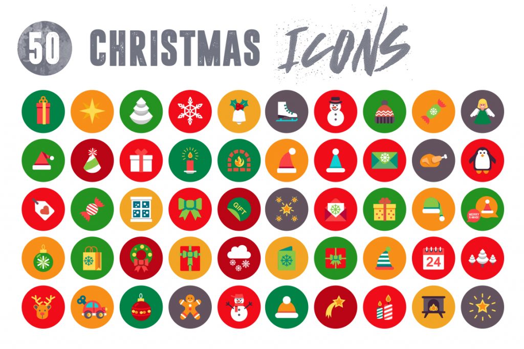 Modern 50 Christmas Icons 2