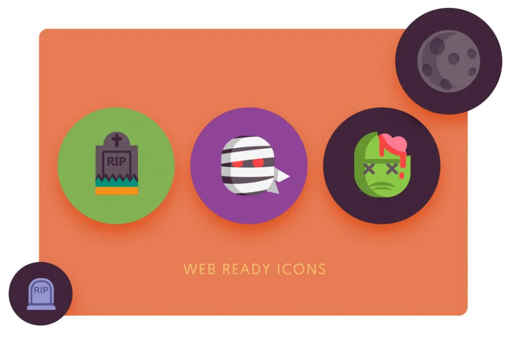 web ready Halloween Icons