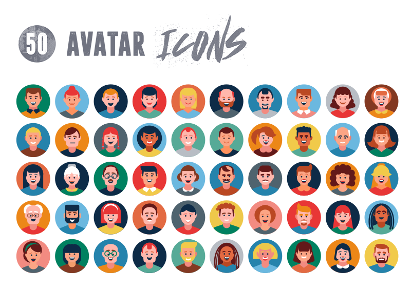 50 Avatar Icons