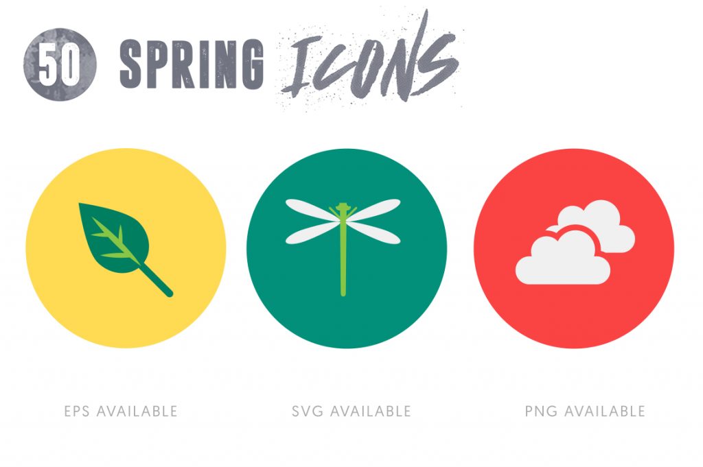  full vector Spring Icons