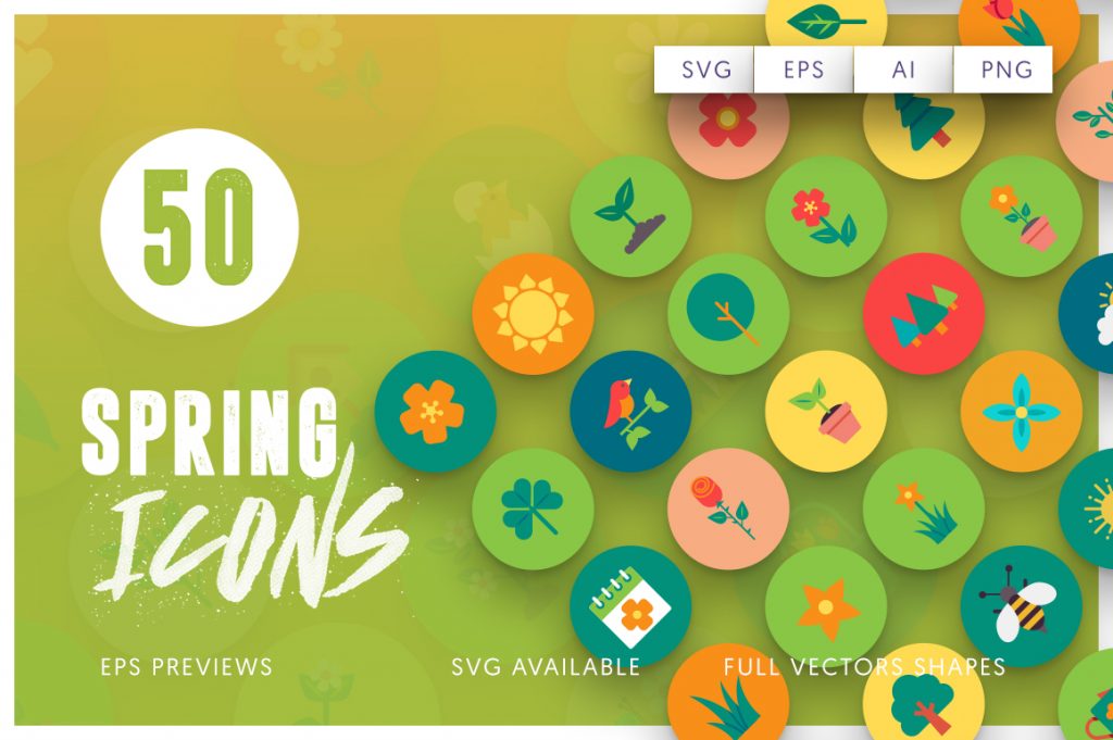 spring icons cover