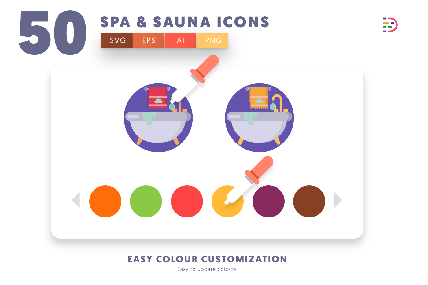 Spa and Sauna Icons