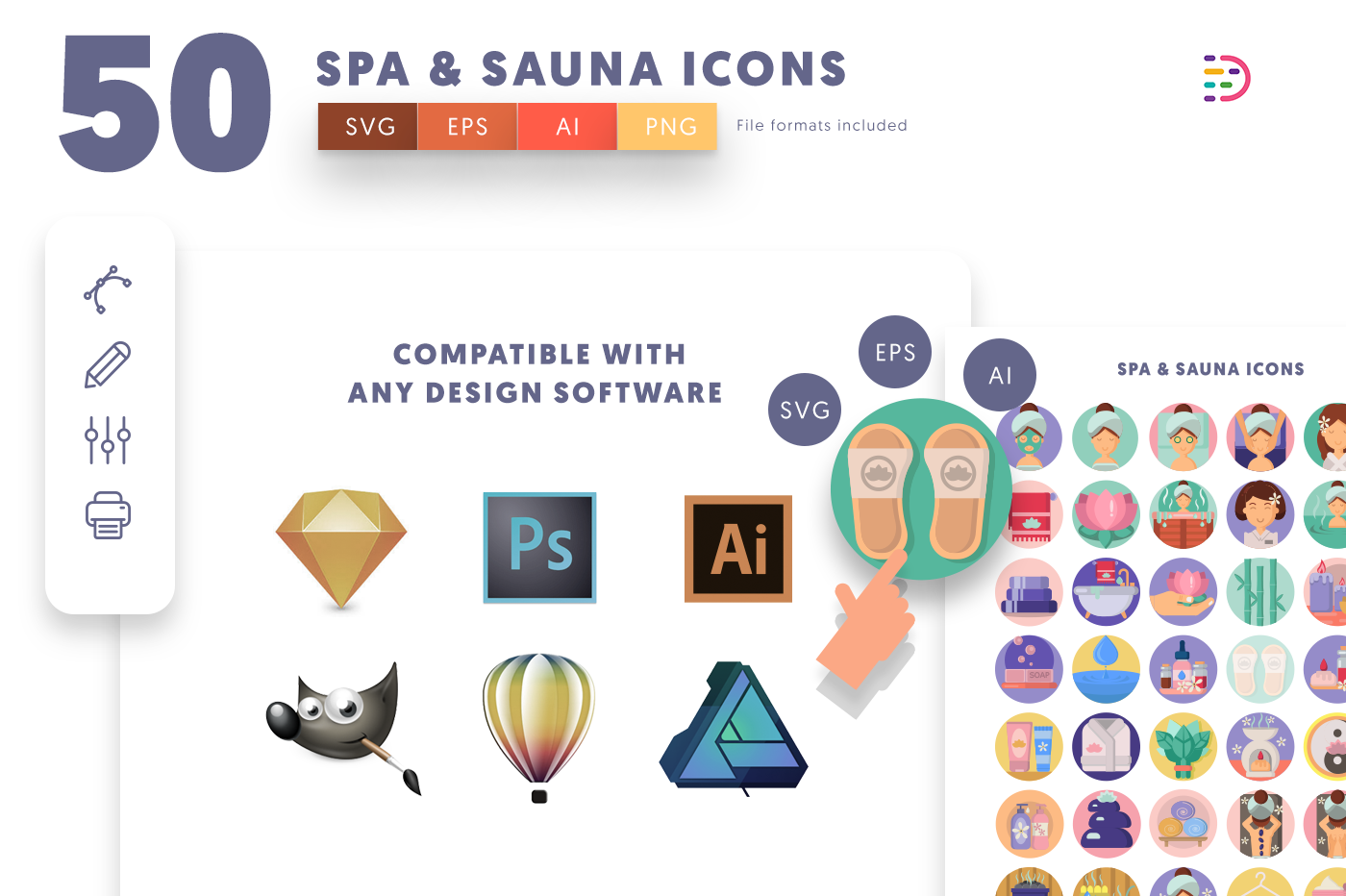 Spa and Sauna Icons