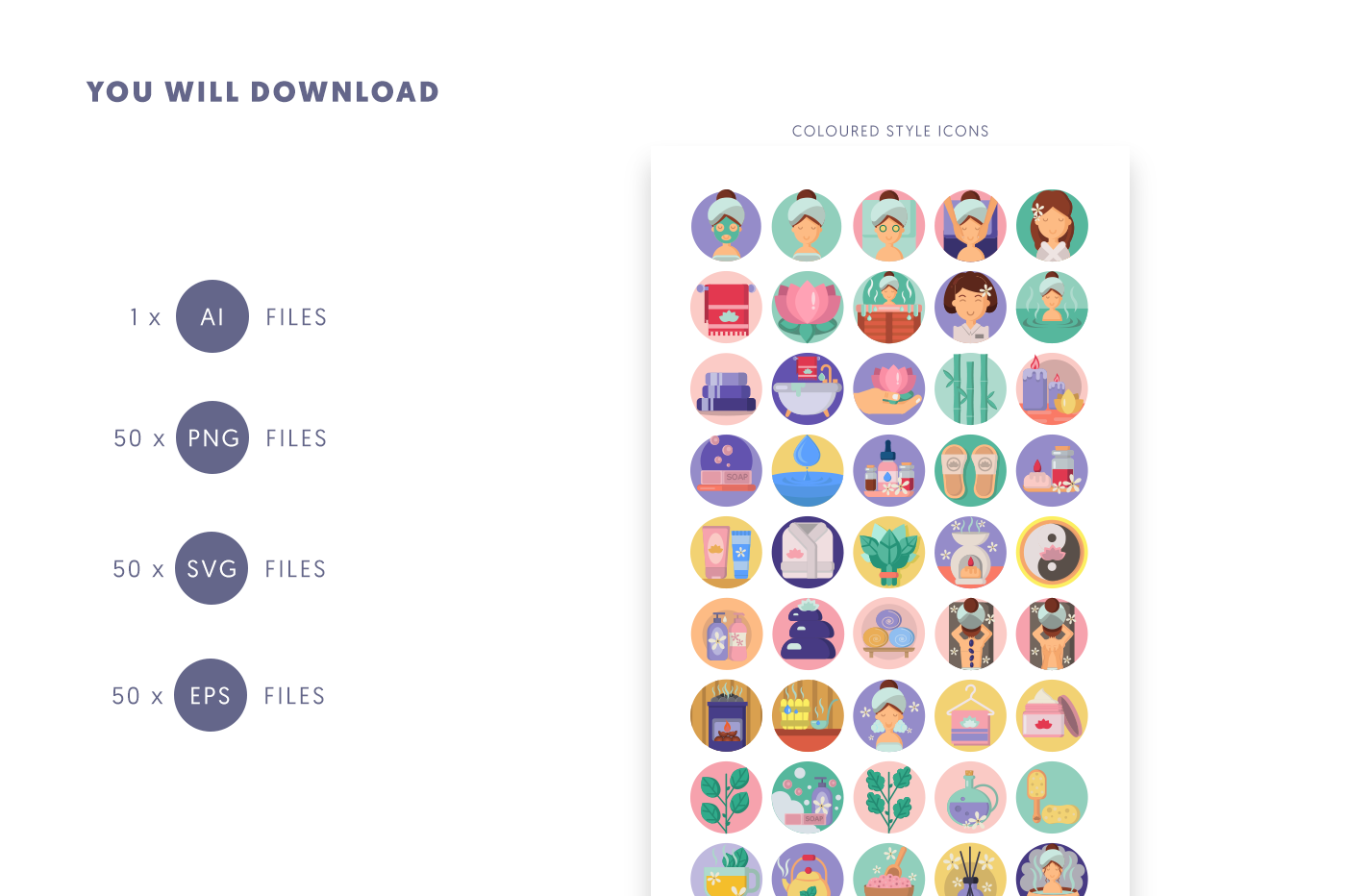 Spa and Sauna Icons