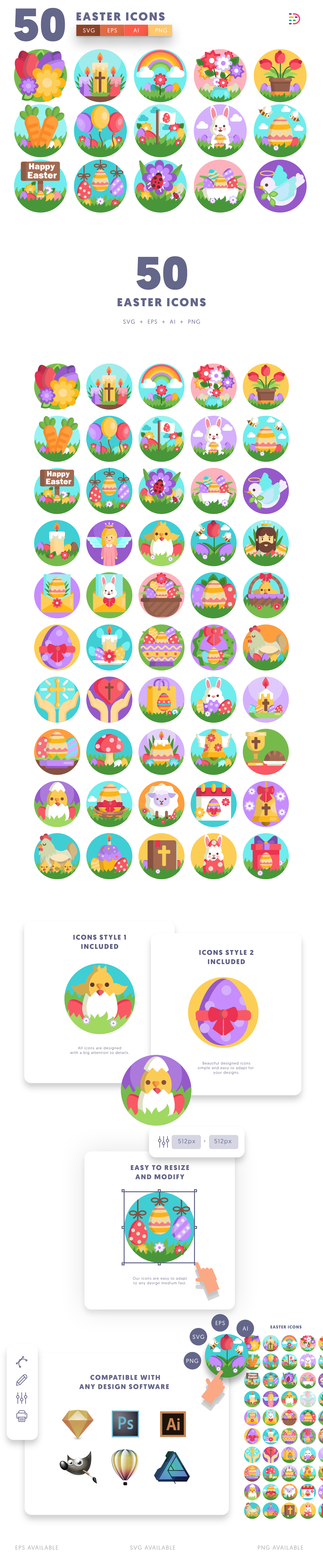 Easter Icons list