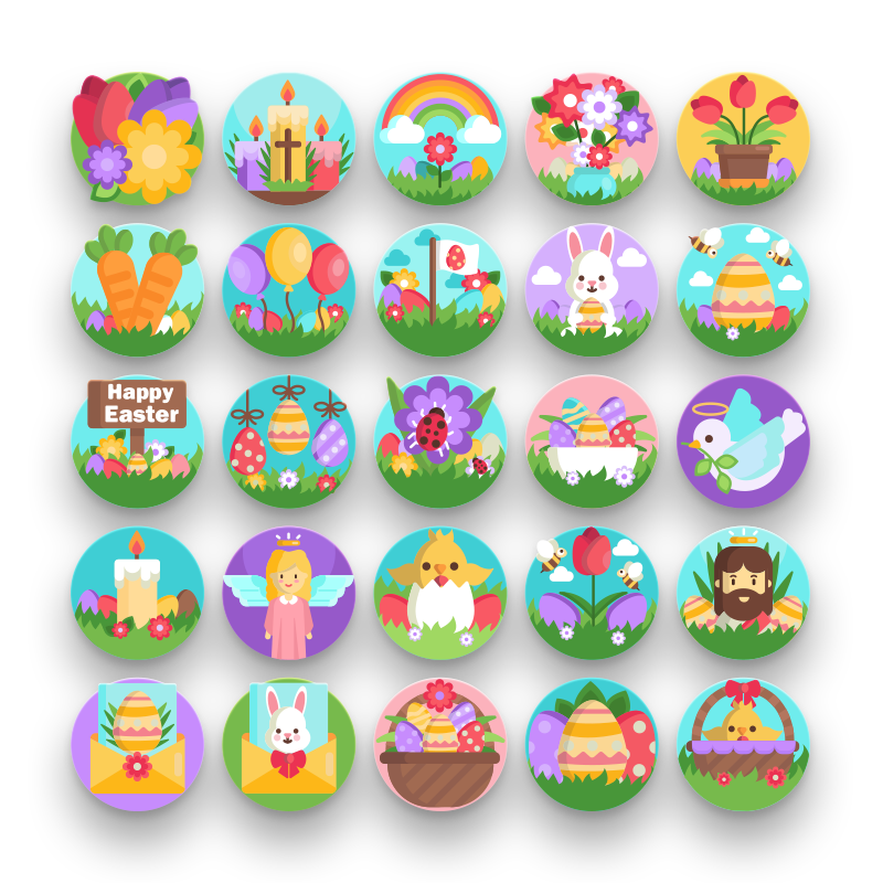 50 Easter Icons