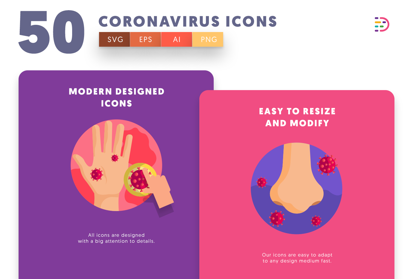 Drag and drop vector Coronavirus Transmission Icons