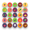 50 Fruits & Vegetable Icons