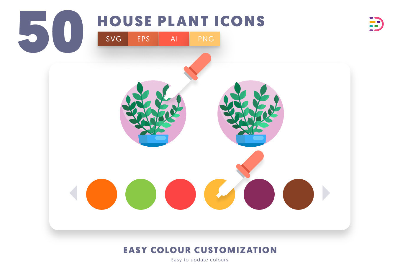  full vector House Plant Icons