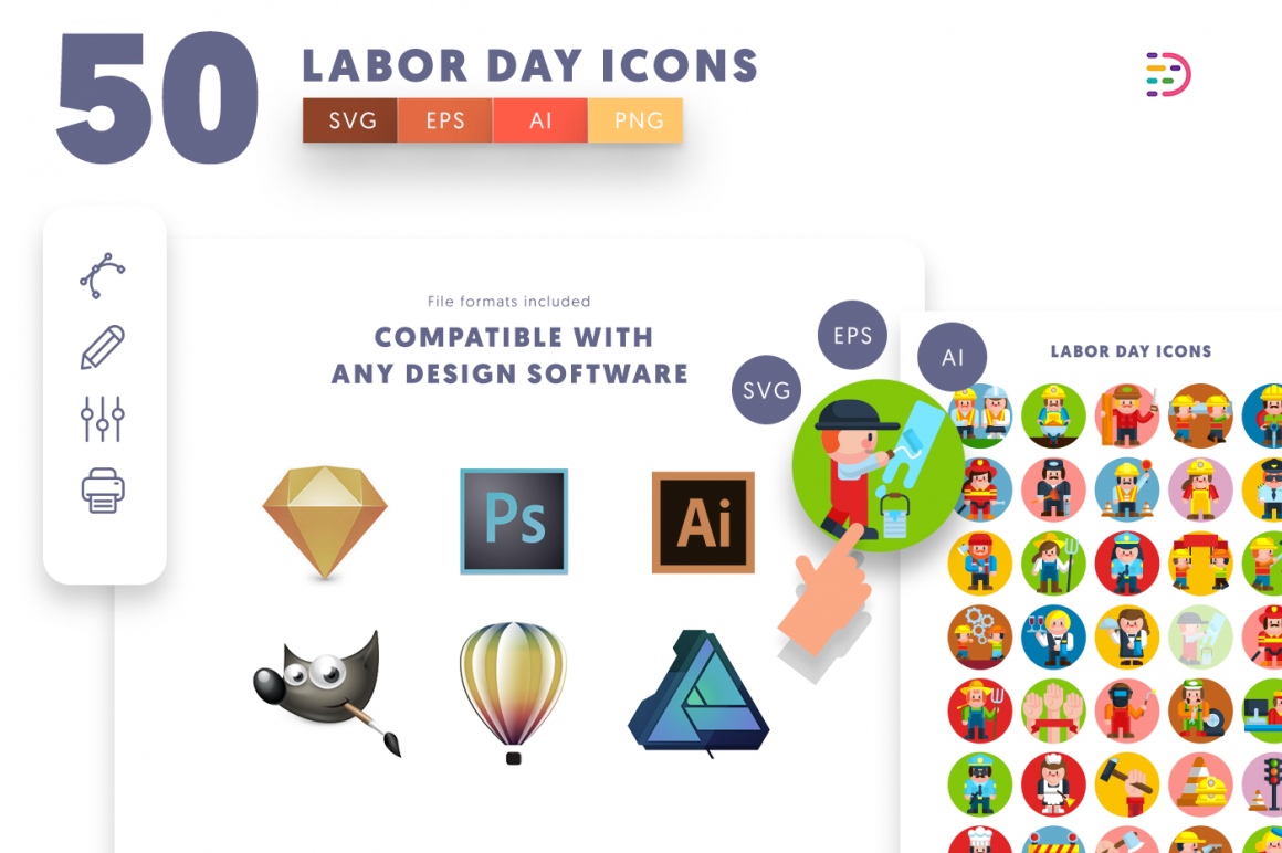 50 Labor Day Icons Dighital Icons Premium Icon Sets For All Your