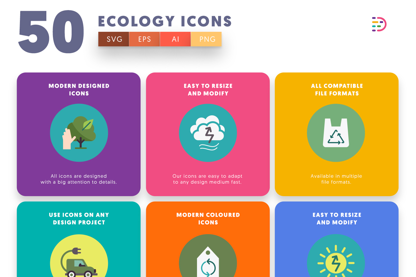 Full vector Ecology Icons