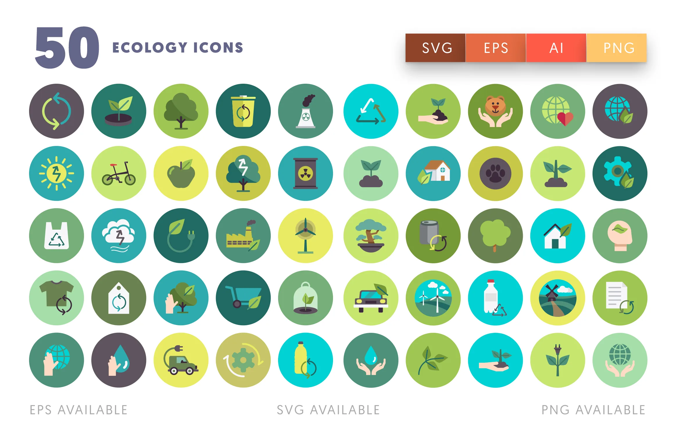 50 Ecology Icons