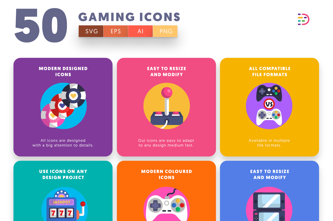 Full vector Gaming Icons