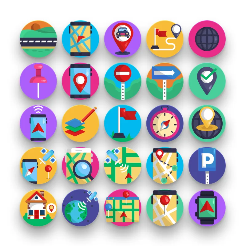 Map & Navigation Icons