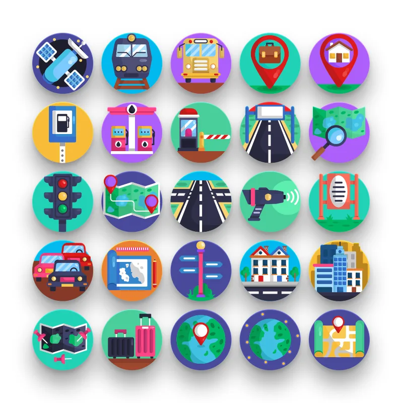 Map & Navigation Icons