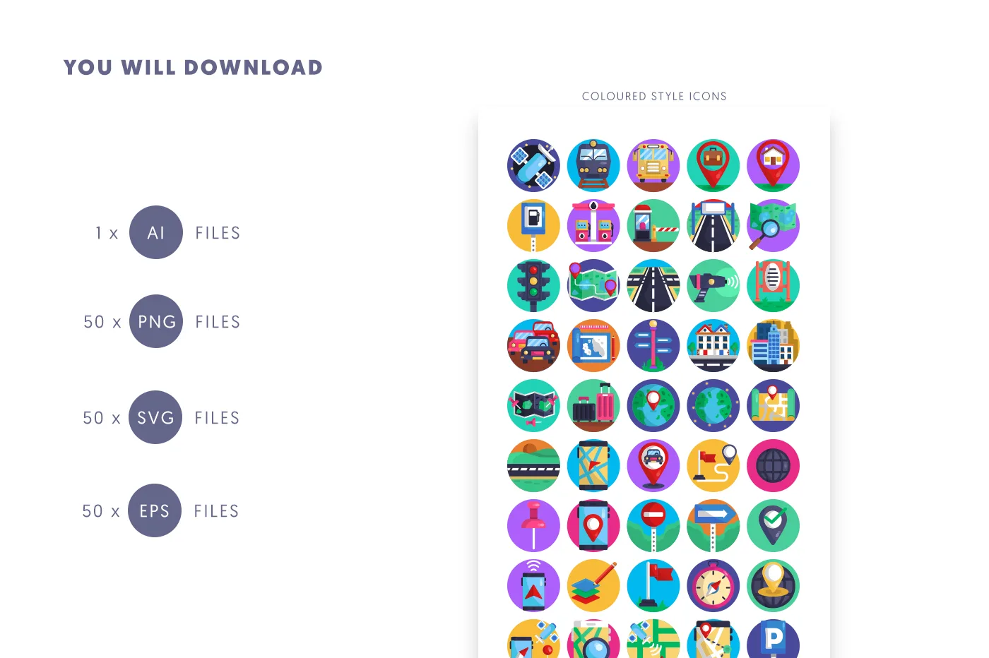  Map and Navigation Icons