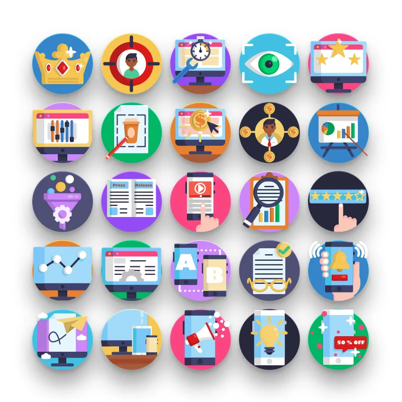 Seo & Marketing Icons