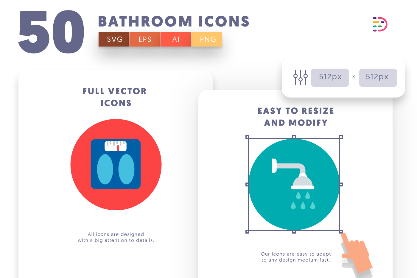  full vector Bathroom Icons