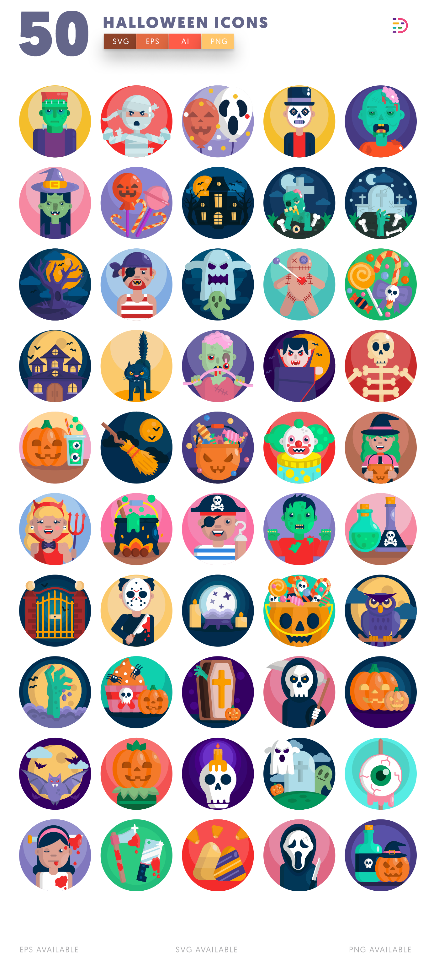  Halloween Icons list