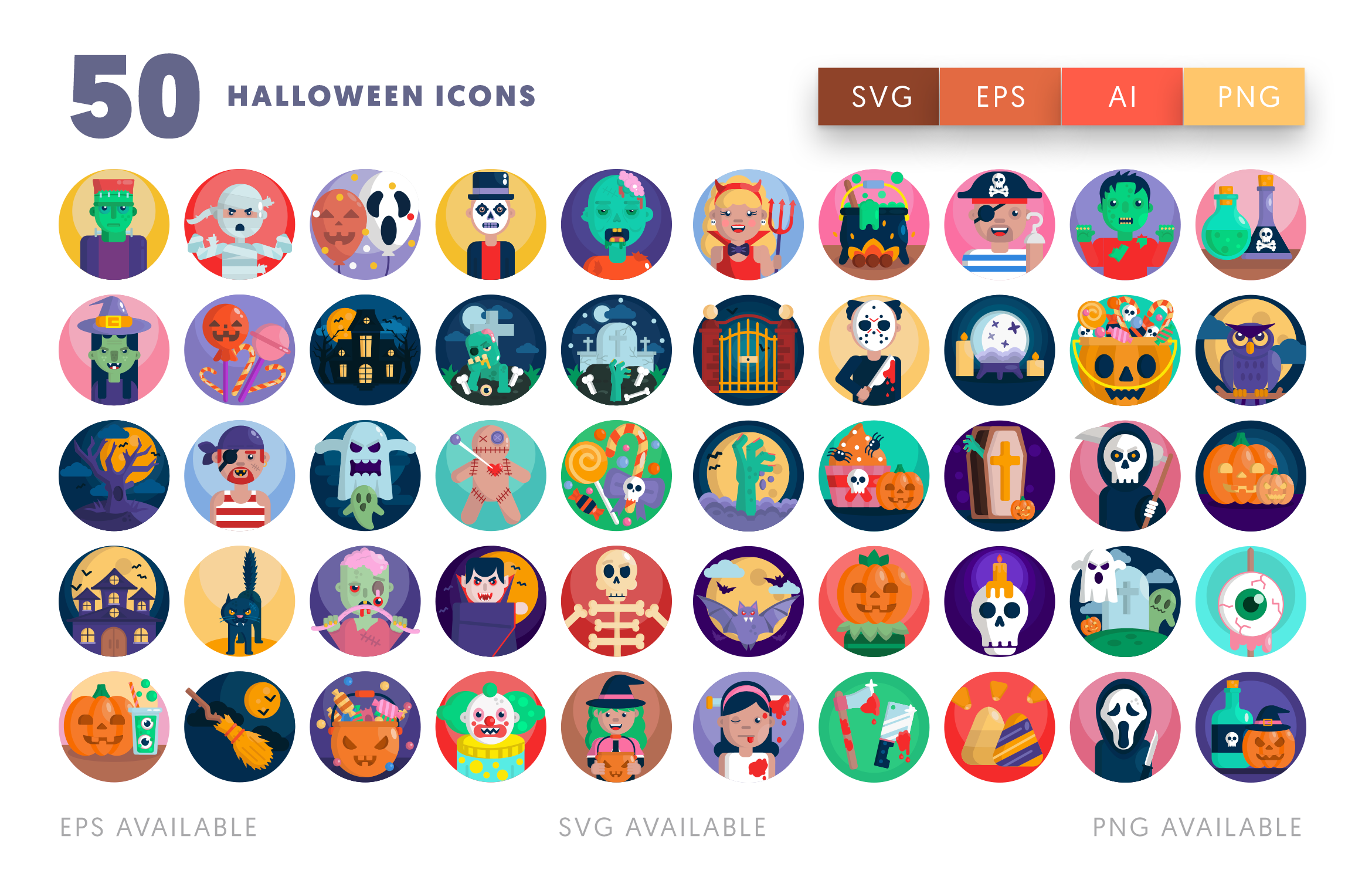 50 Halloween Icons