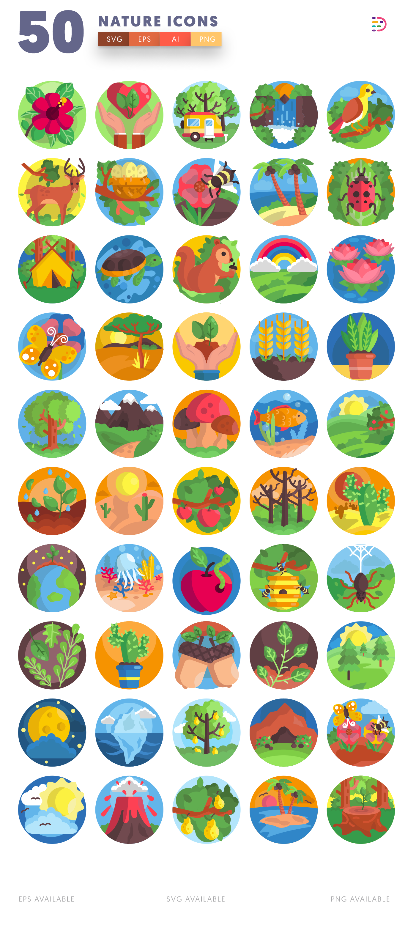 Nature Icons list