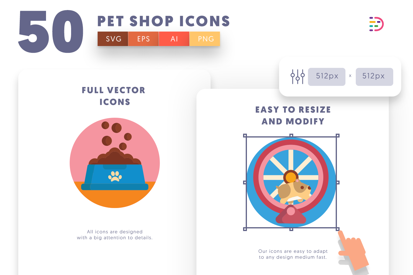 Full vector Petshop Icons