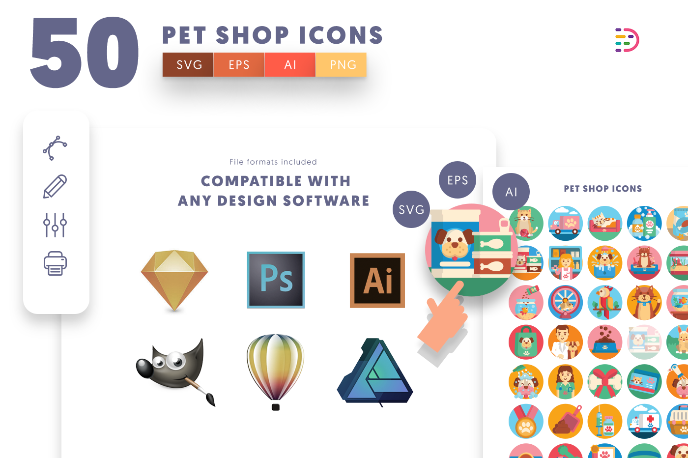  full vector Petshop Icons