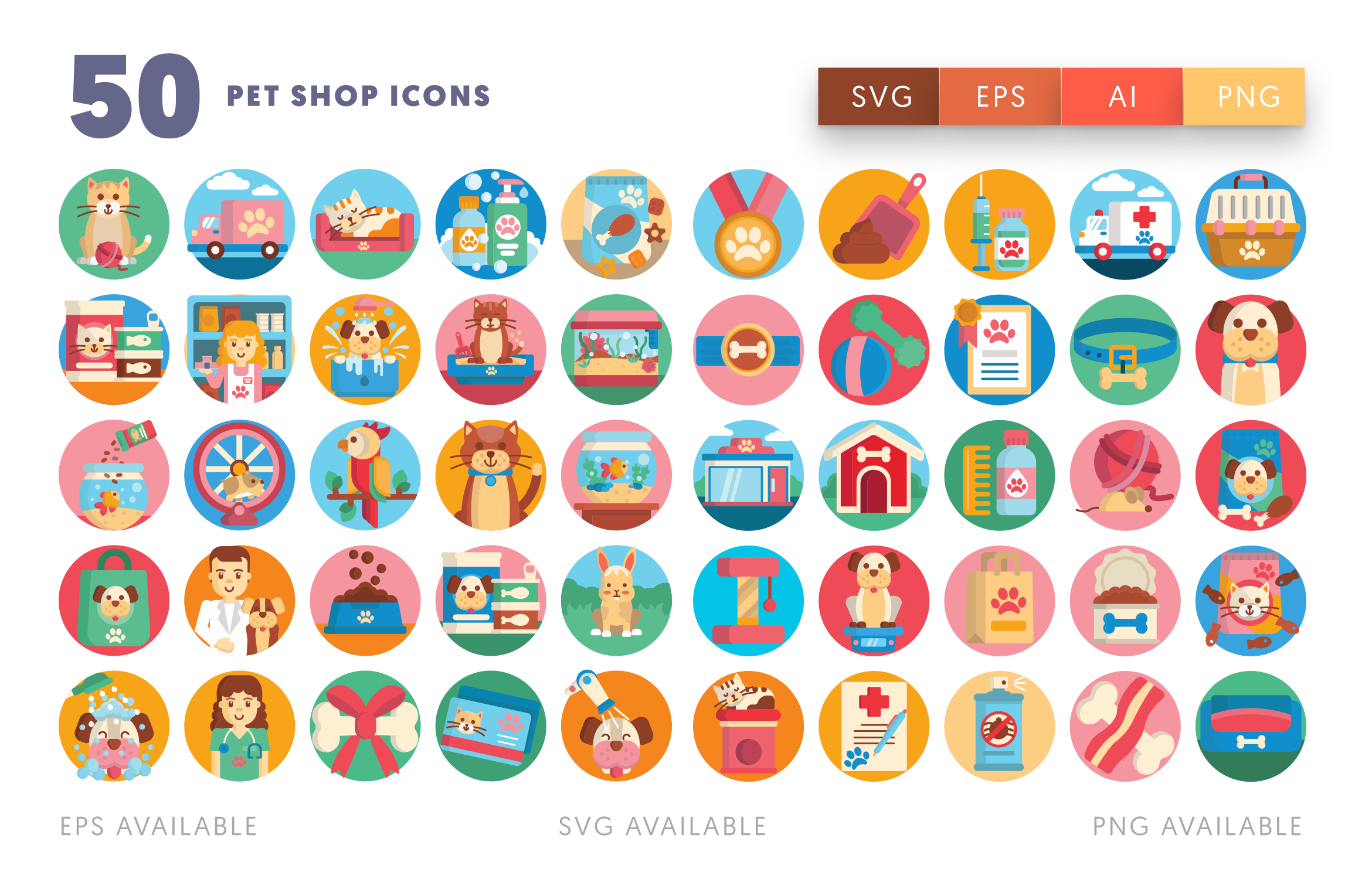 50 Petshop Icons