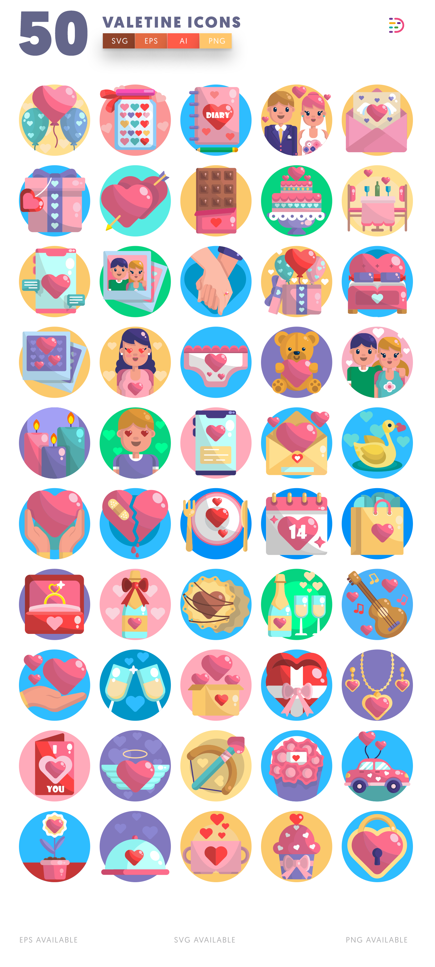  Valentines Icons list