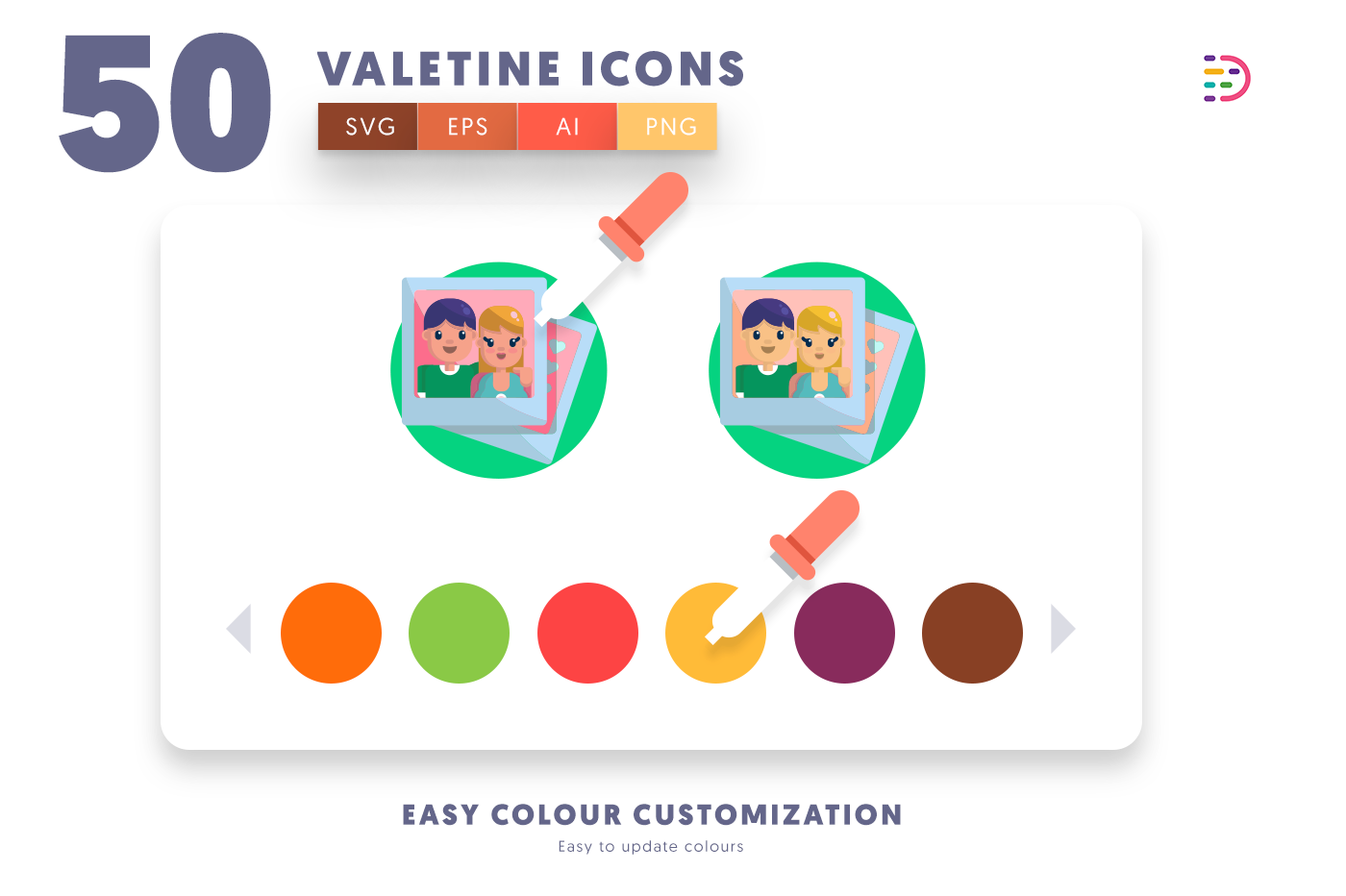 Full vector Valentines Icons