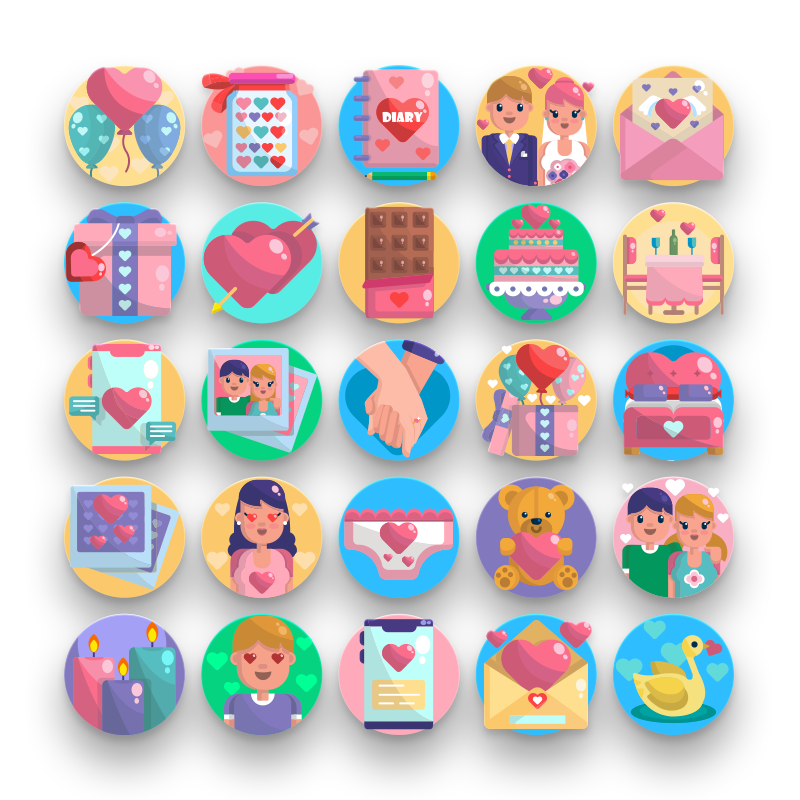 Valentines Icons