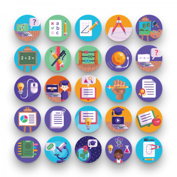 50 School Icons - Dighital Icons | Premium Icon Sets For All Your Designs!