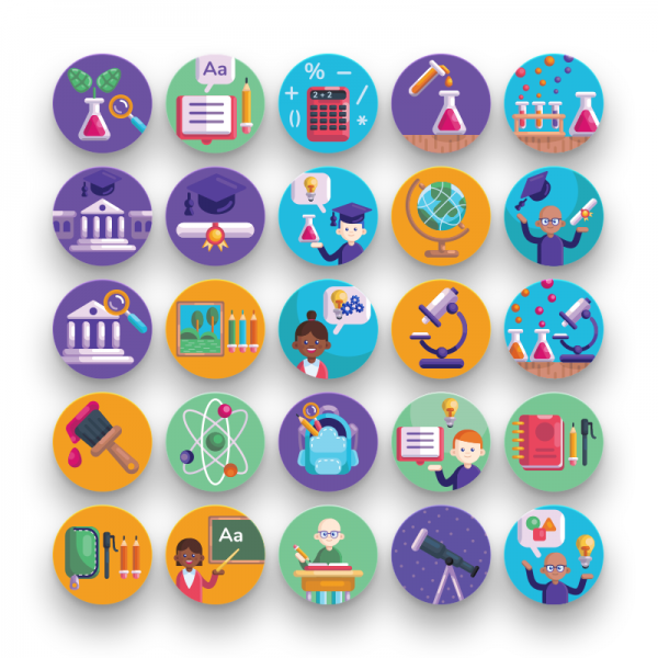 50 School Icons - Dighital Icons | Premium Icon Sets For All Your Designs!