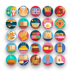 bakery shop icons
