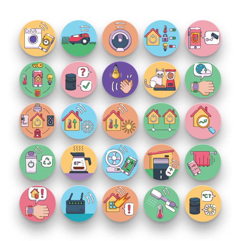 Smart home and IoT Icons