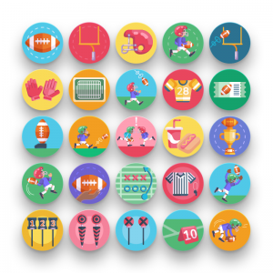 American football icons