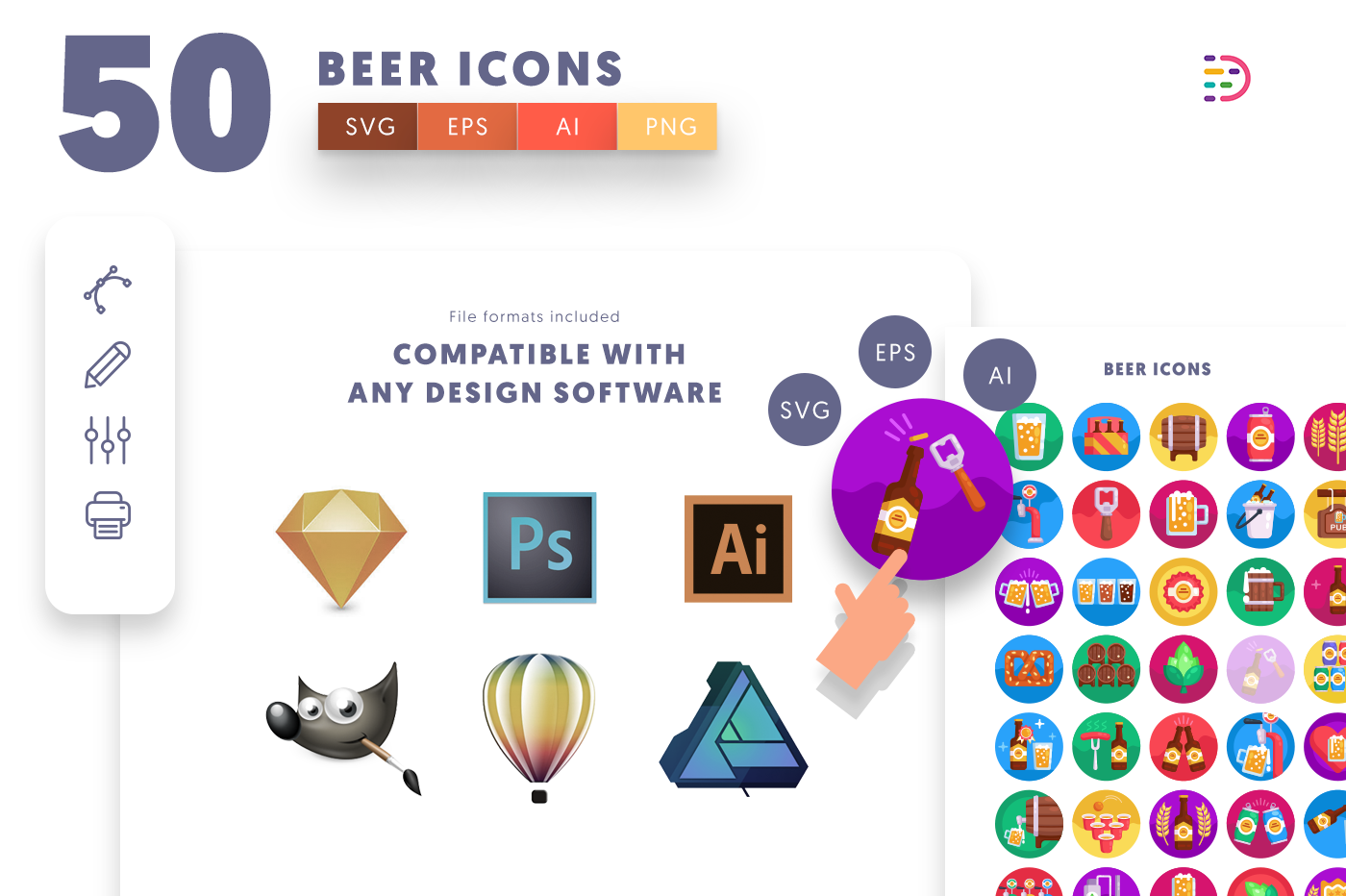  full vector Beer Icons