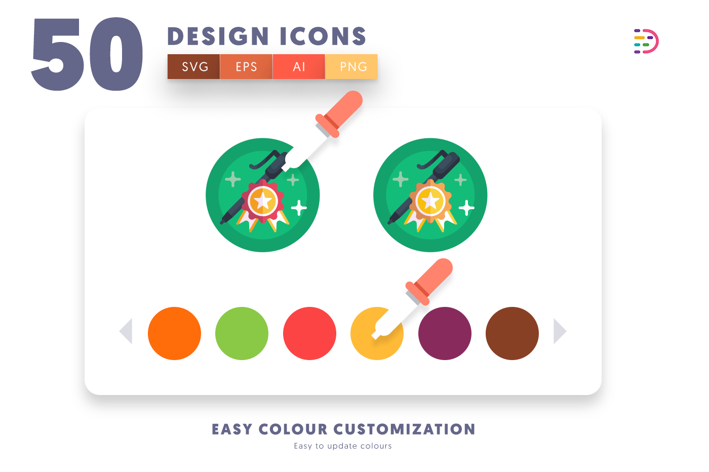 Customizable and vector Design Icons