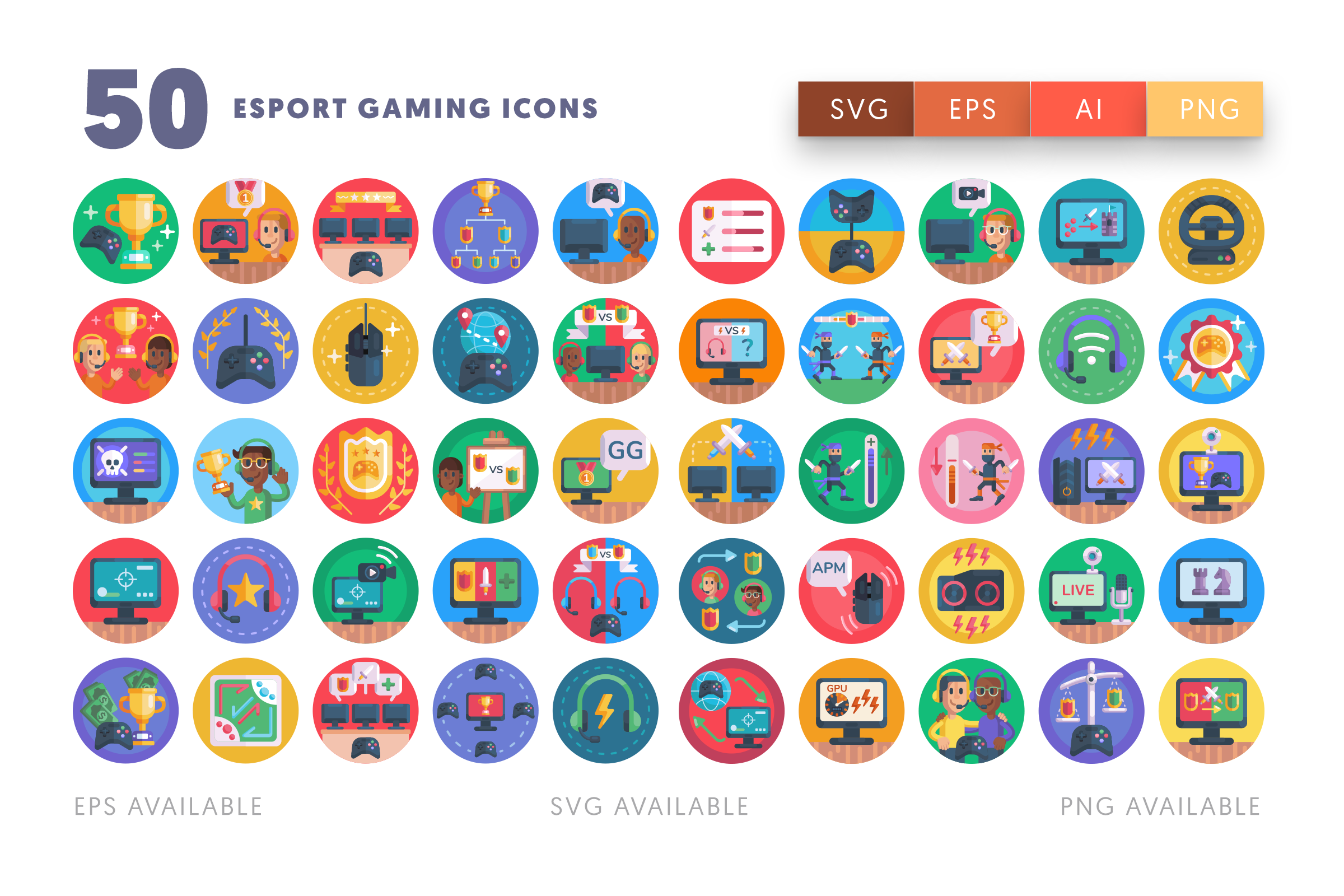 Esport Gaming icons png/svg/eps