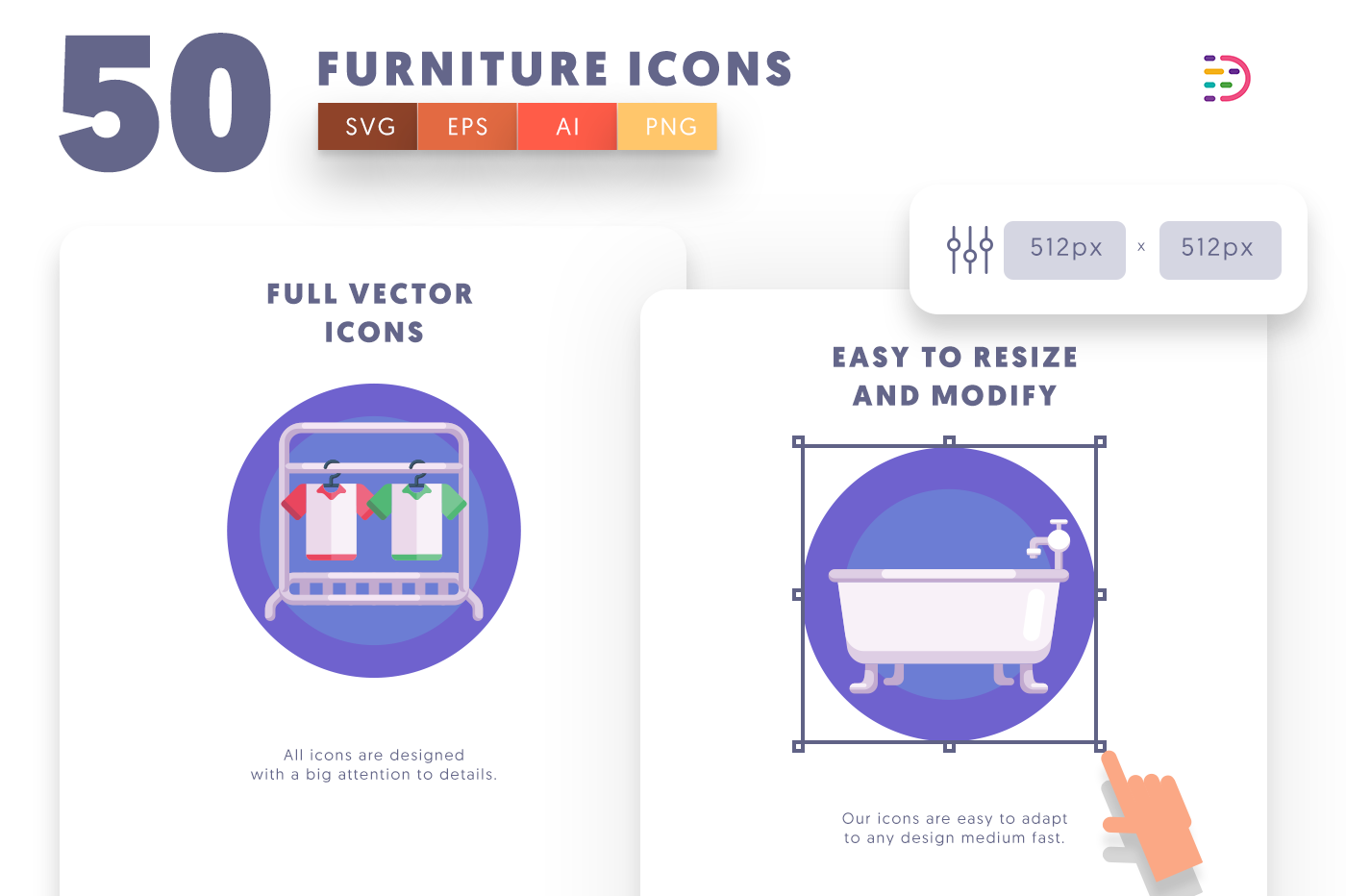 Full vector Furniture Icons