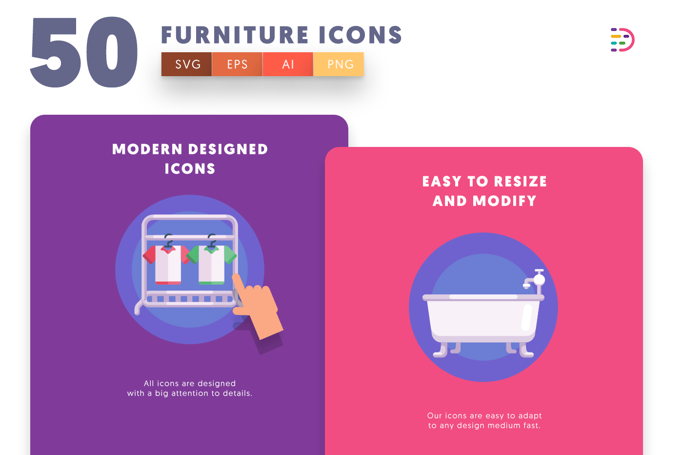 Furniture icons png/svg/eps