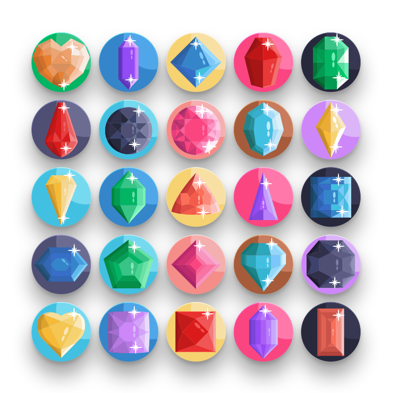 Gemstones Icons