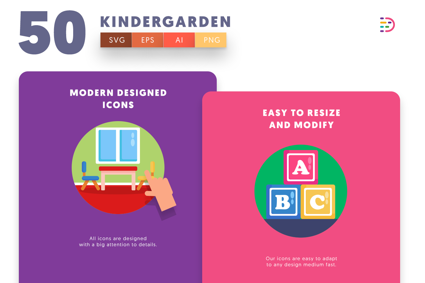 Kindegarden icons