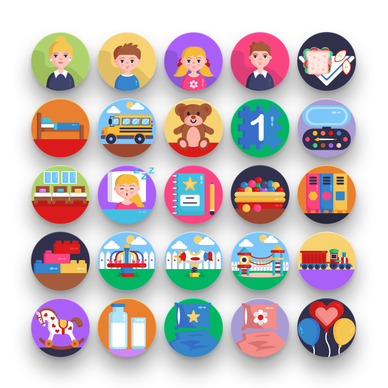 Kindergarden Icons
