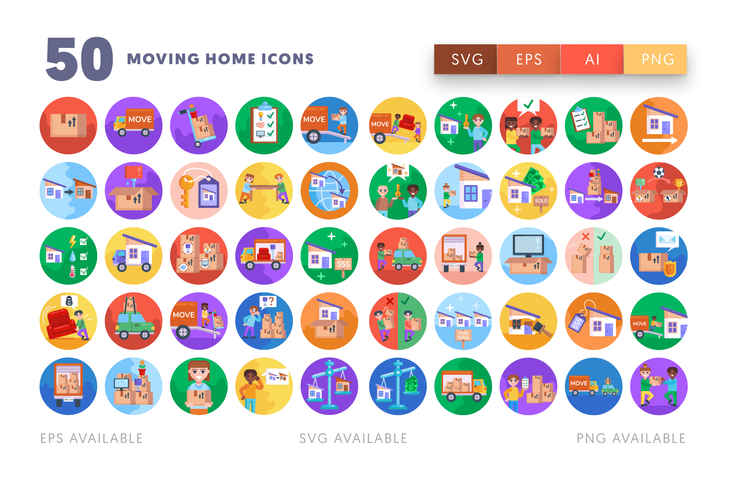 Moving Home icons png/svg/eps