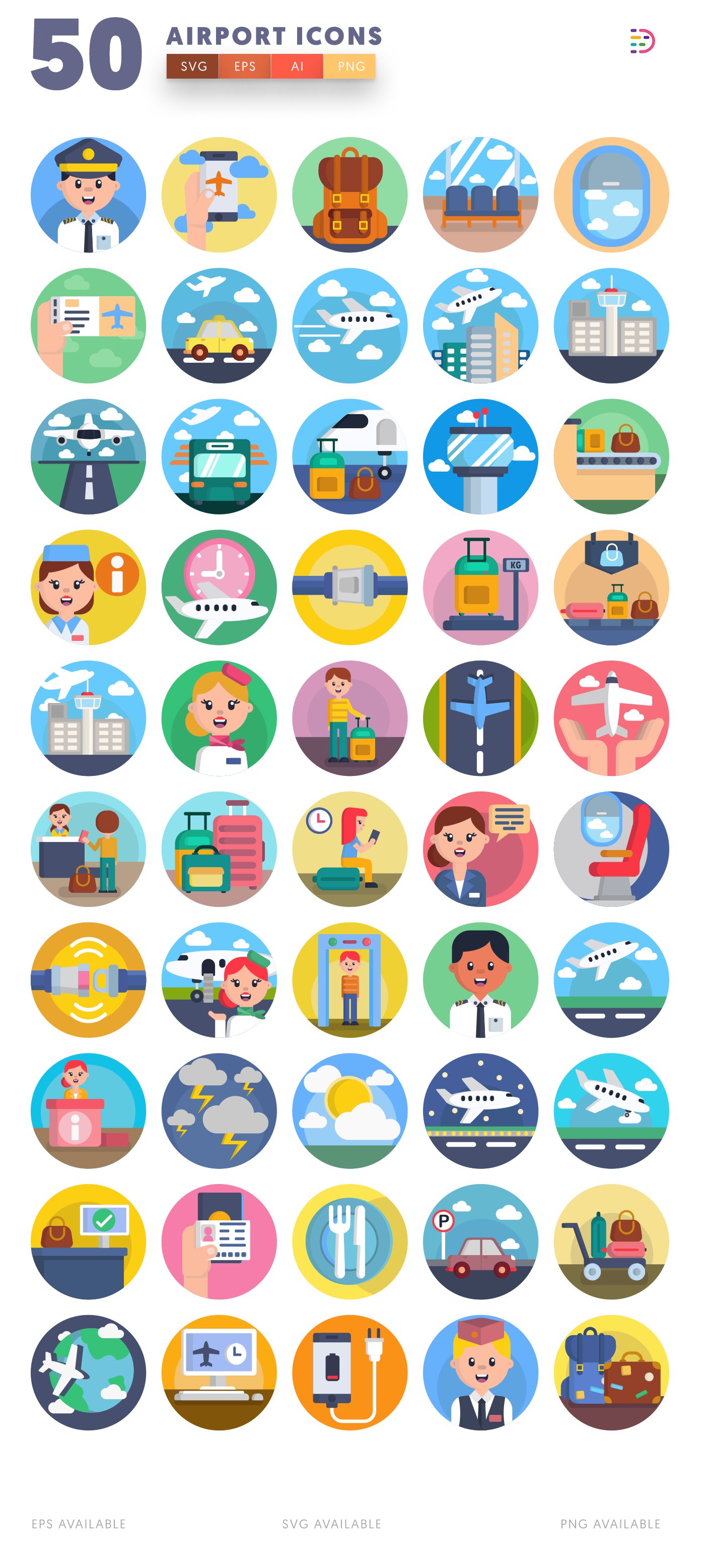 Airport icon pack